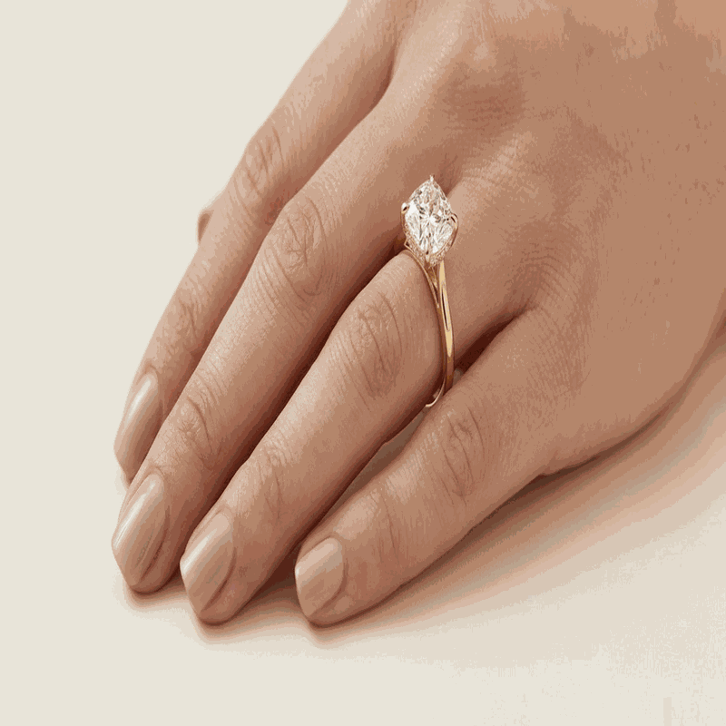 Cushion Cathedral Hidden Halo Lab-Grown Diamond Ring