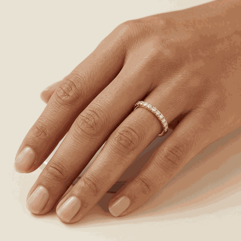 Black & White Diamond Couple Ring Set