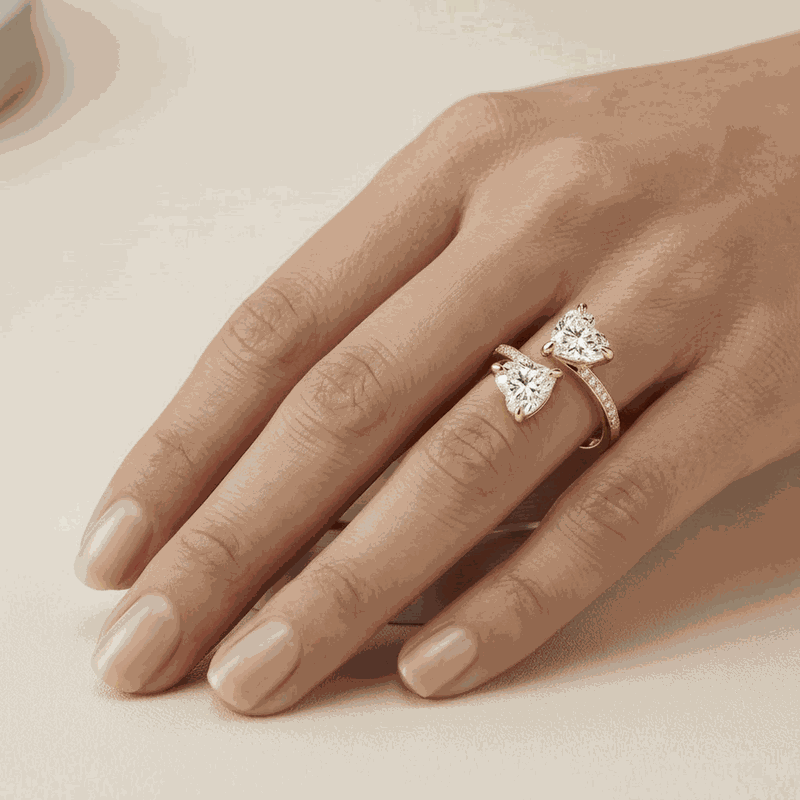 Twin Round Lab-Grown Diamond Ring