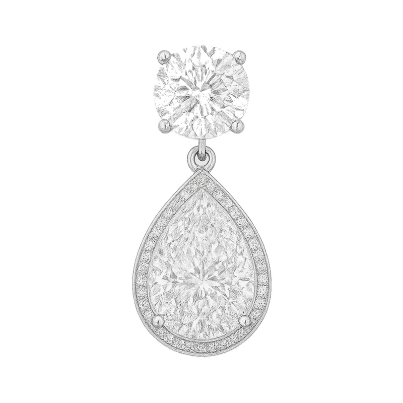 Toi et Moi Lab-Grown Diamond Drop Earrings