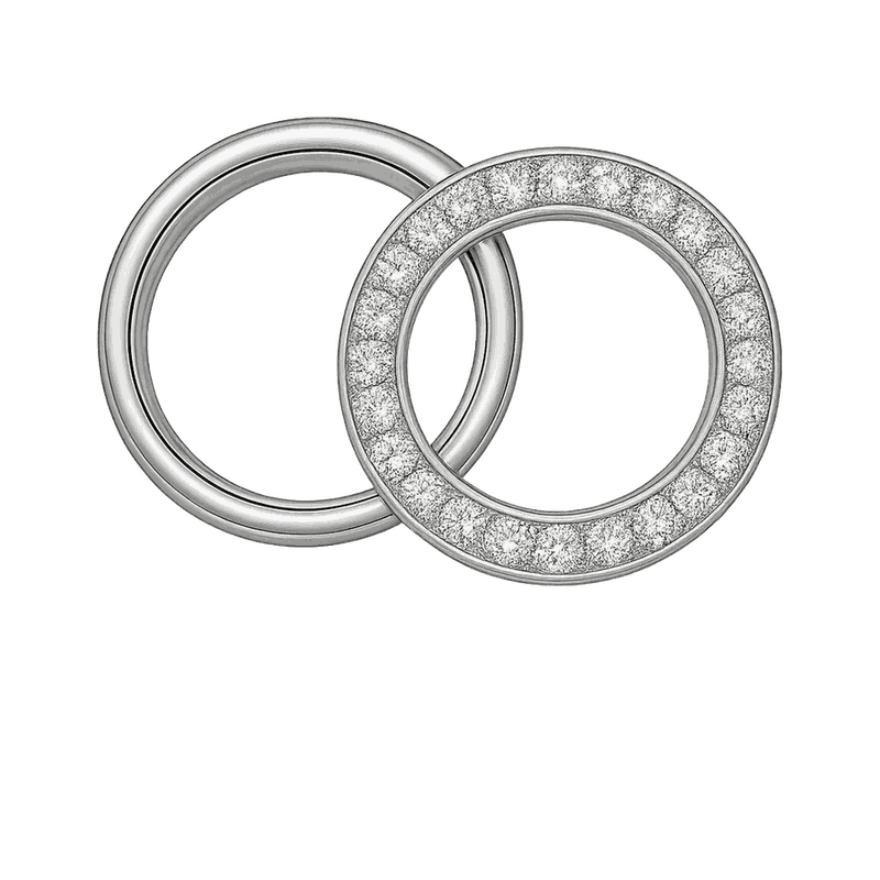 Interlocking Circle Lab-Grown Diamond Pendant Necklace