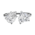Heart & Pear Double-Stone Lab-Grown Diamond Ring