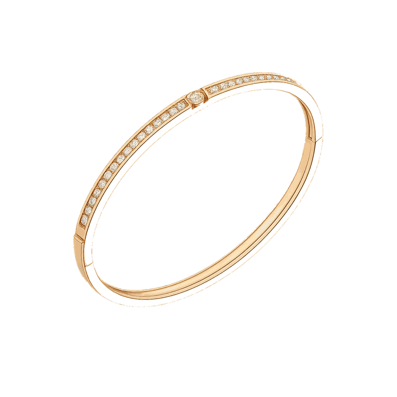 Channel Set Lab-Grown Diamond Bangle Bracelet