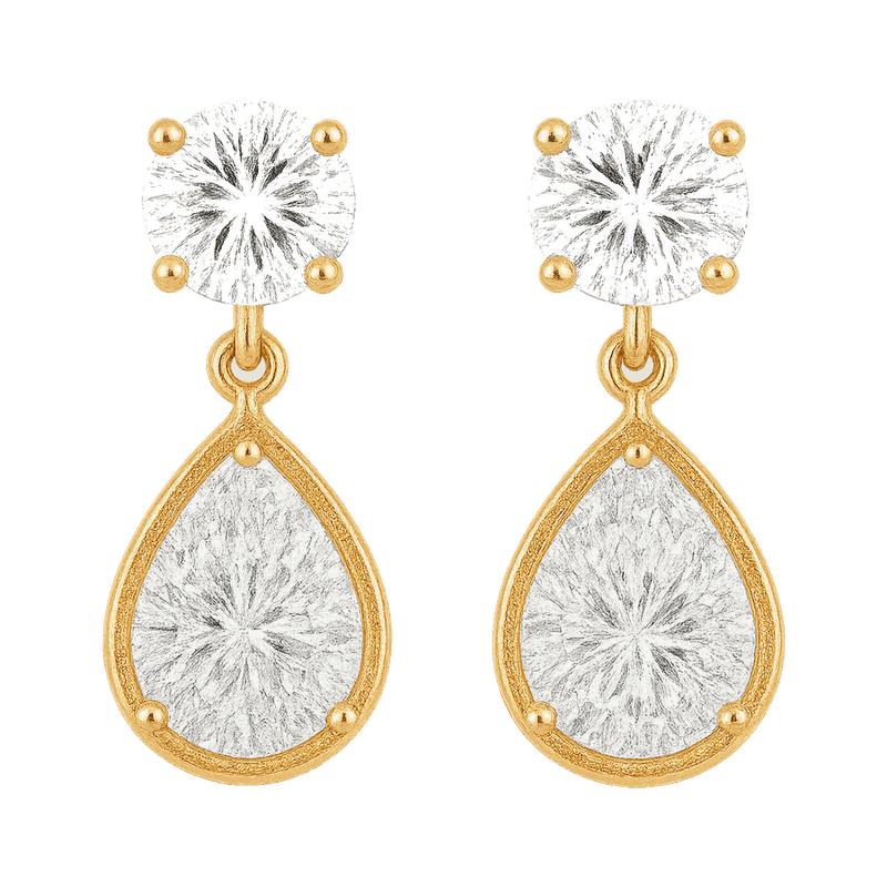 Toi et Moi Lab-Grown Diamond Drop Earrings