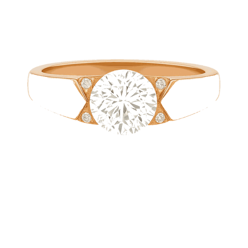 Round-Cut Lab-Grown Diamond Men's Ring