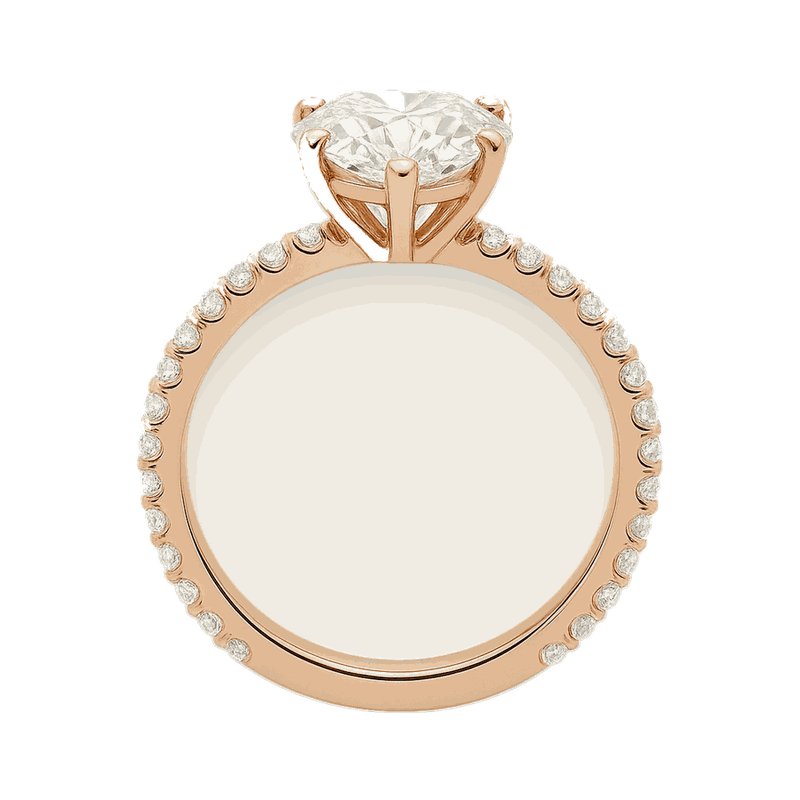 Heart Cut Lab-Grown Diamond Solitaire Ring