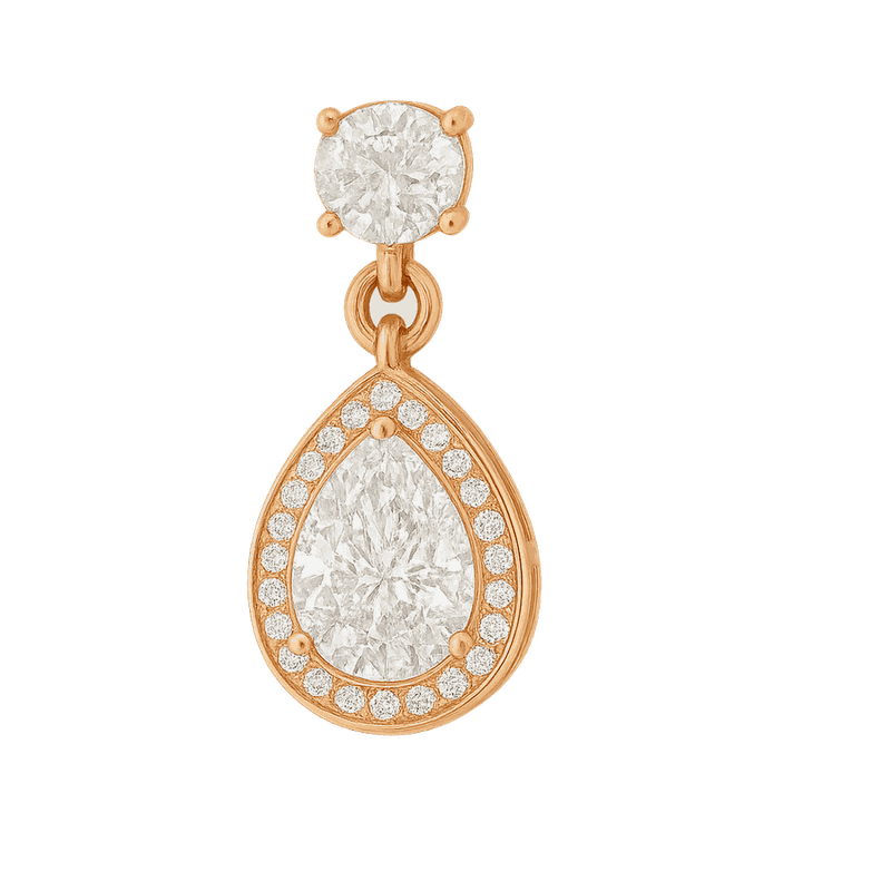 Toi et Moi Lab-Grown Diamond Drop Earrings