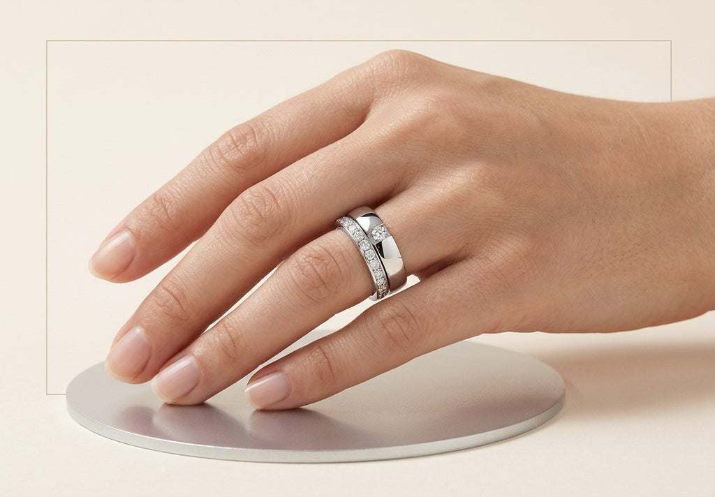 Eternity Round-Cut Lab-Grown Diamond Couple Ring Set