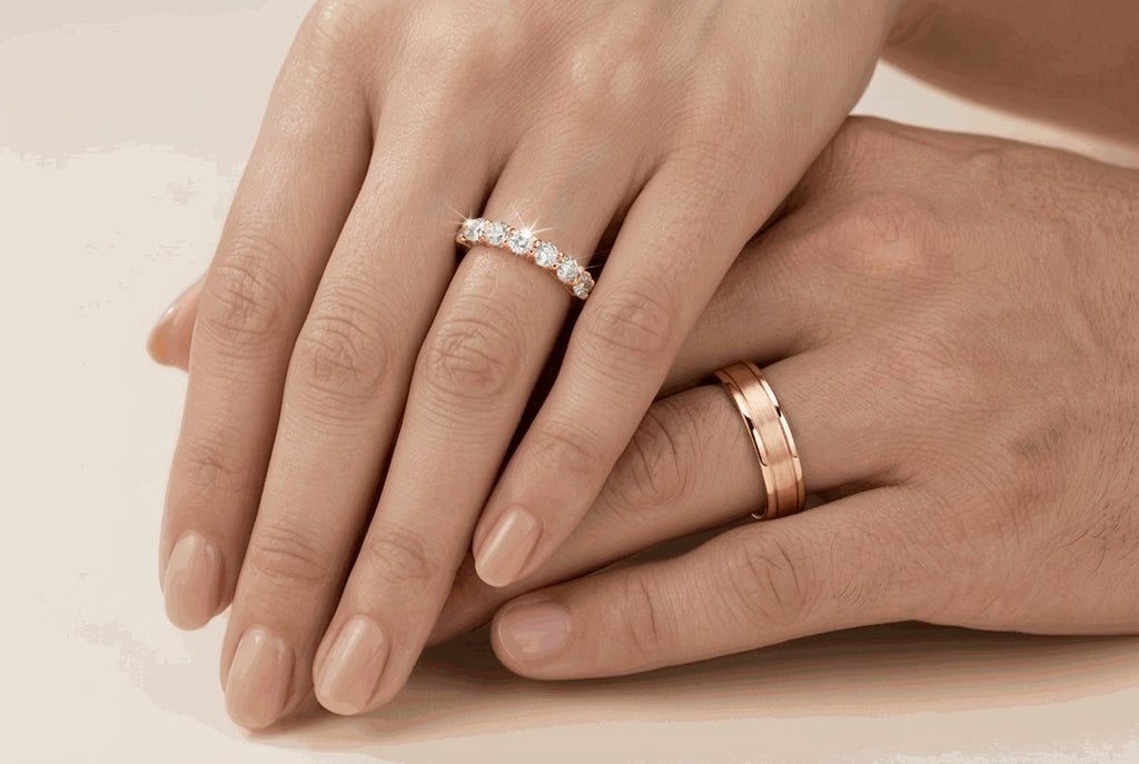 Classic Diamond Couple Ring Set