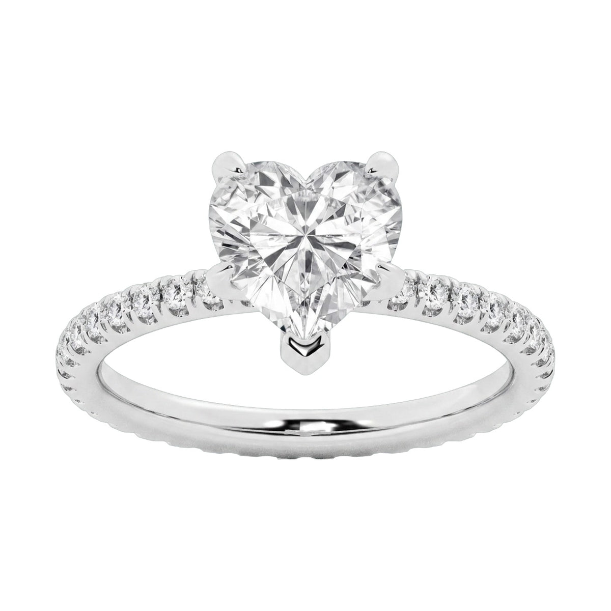 Heart Cut Lab-Grown Diamond Solitaire Ring