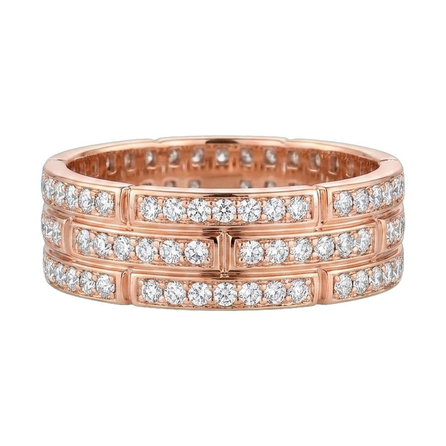 Halo Lab-Grown Diamond Pendant Necklace rose gold