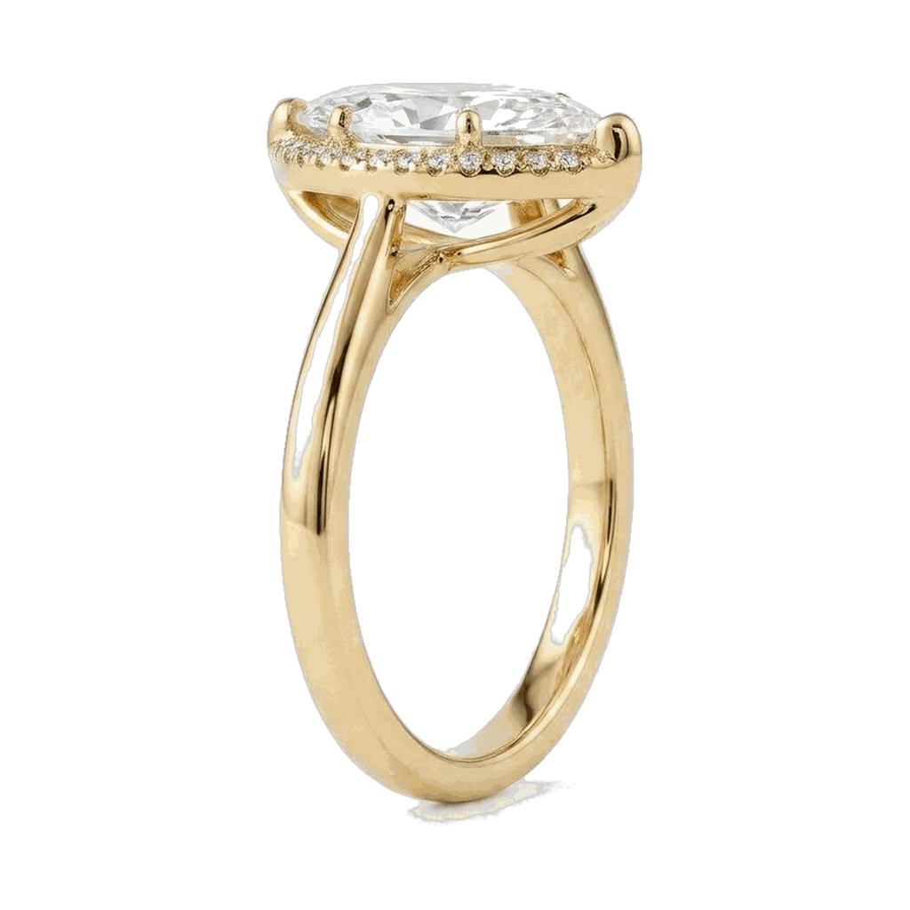 Marquise Halo Lab-Grown Diamond Ring