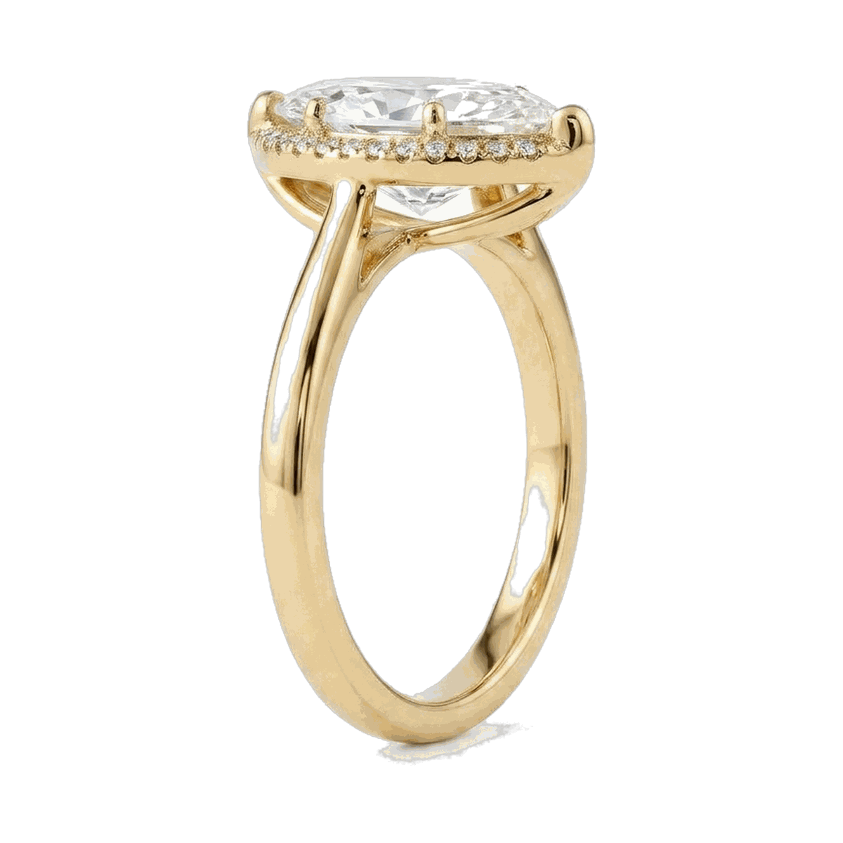 Marquise Halo Lab-Grown Diamond Ring