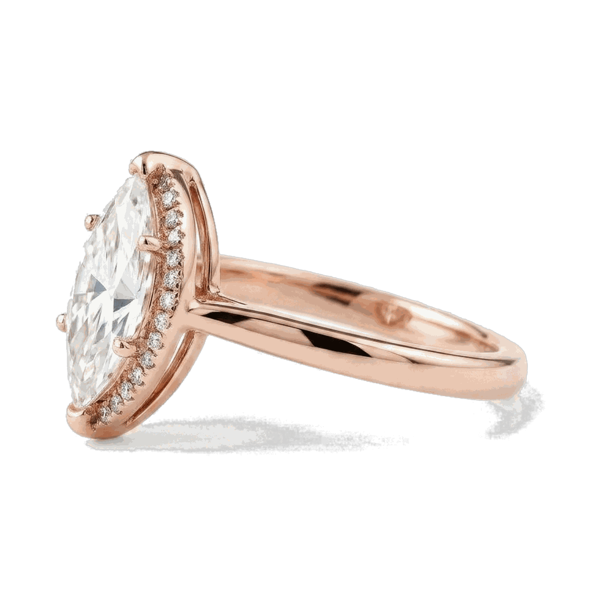 Marquise Halo Lab-Grown Diamond Ring