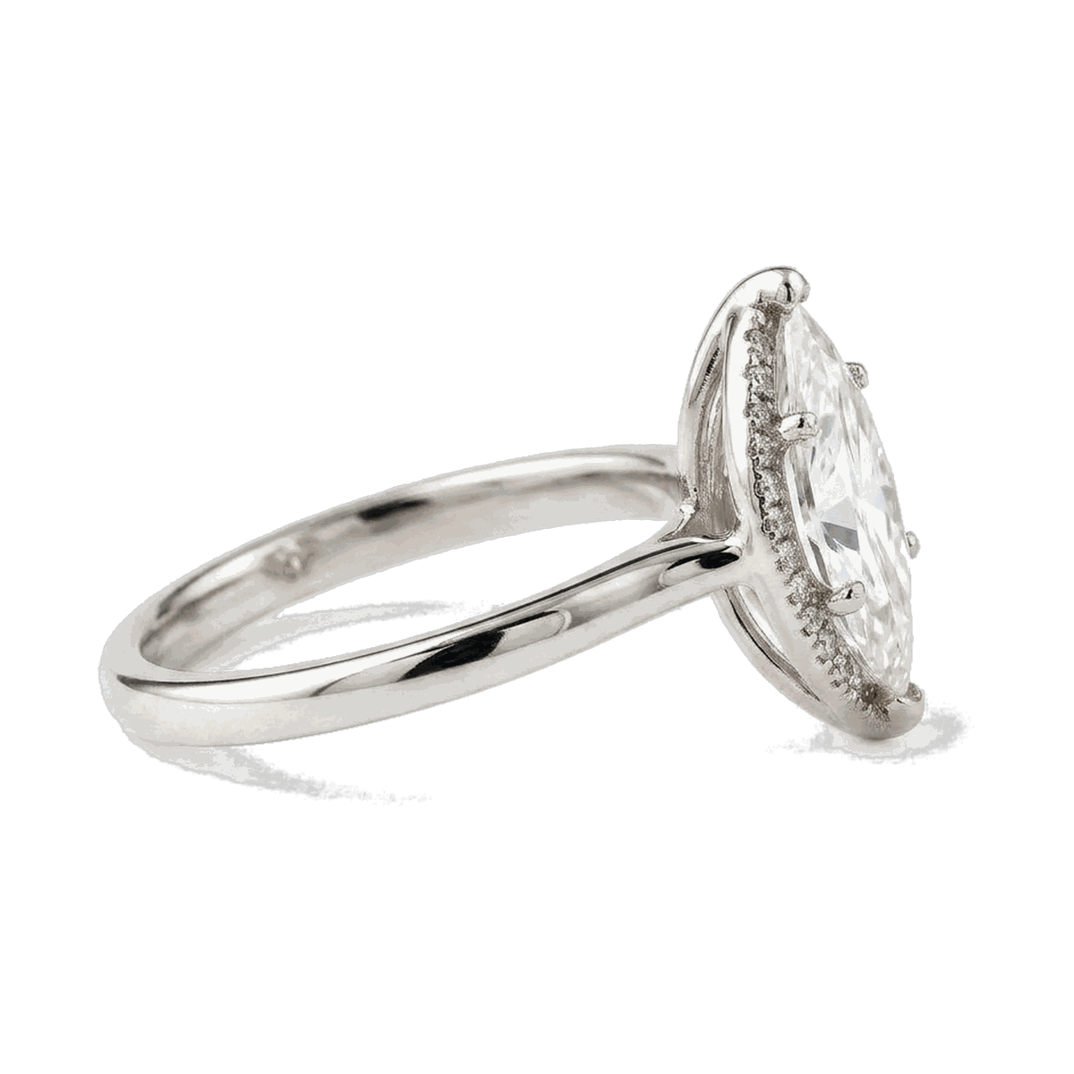 Marquise Halo Lab-Grown Diamond Ring