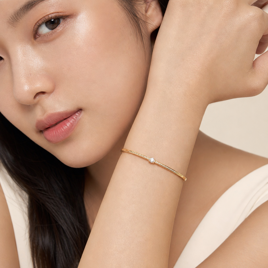 Channel Set Bangle