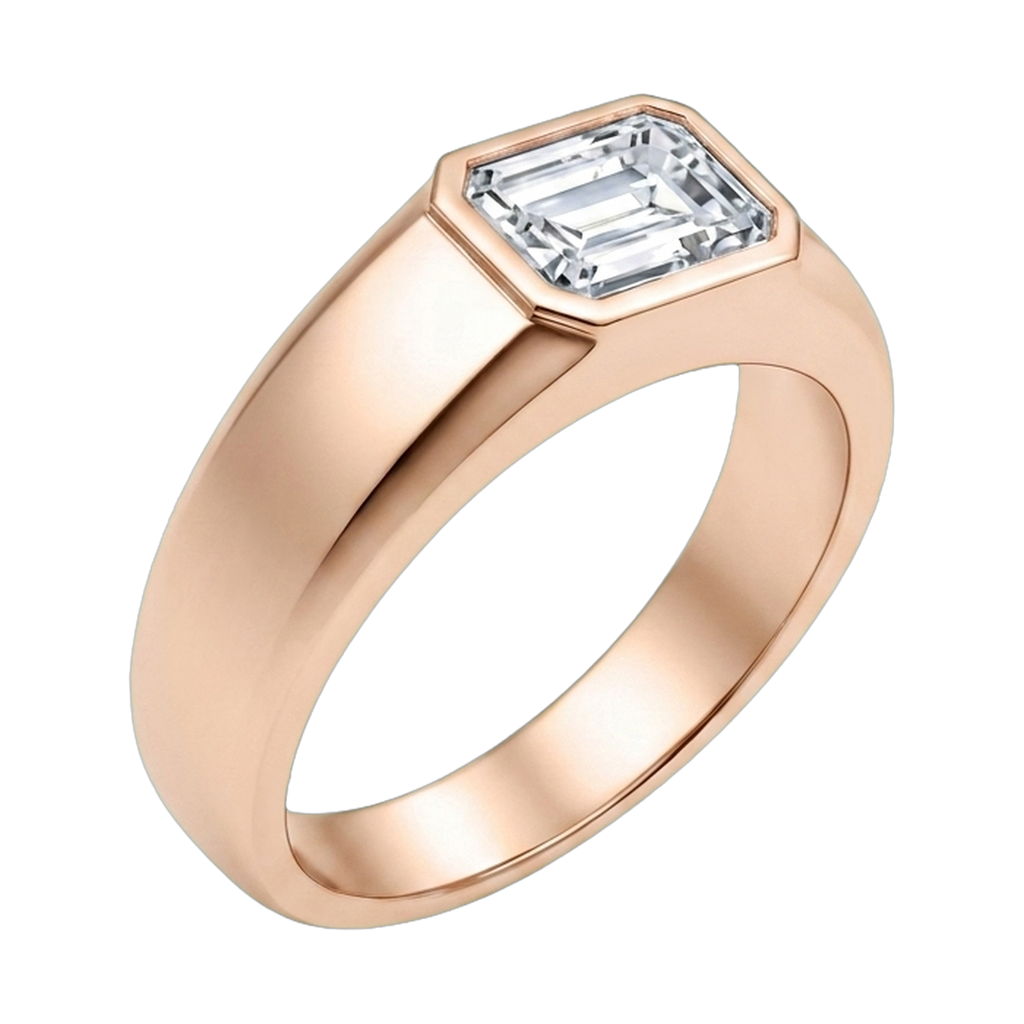 Emerald-Cut Men's Ring