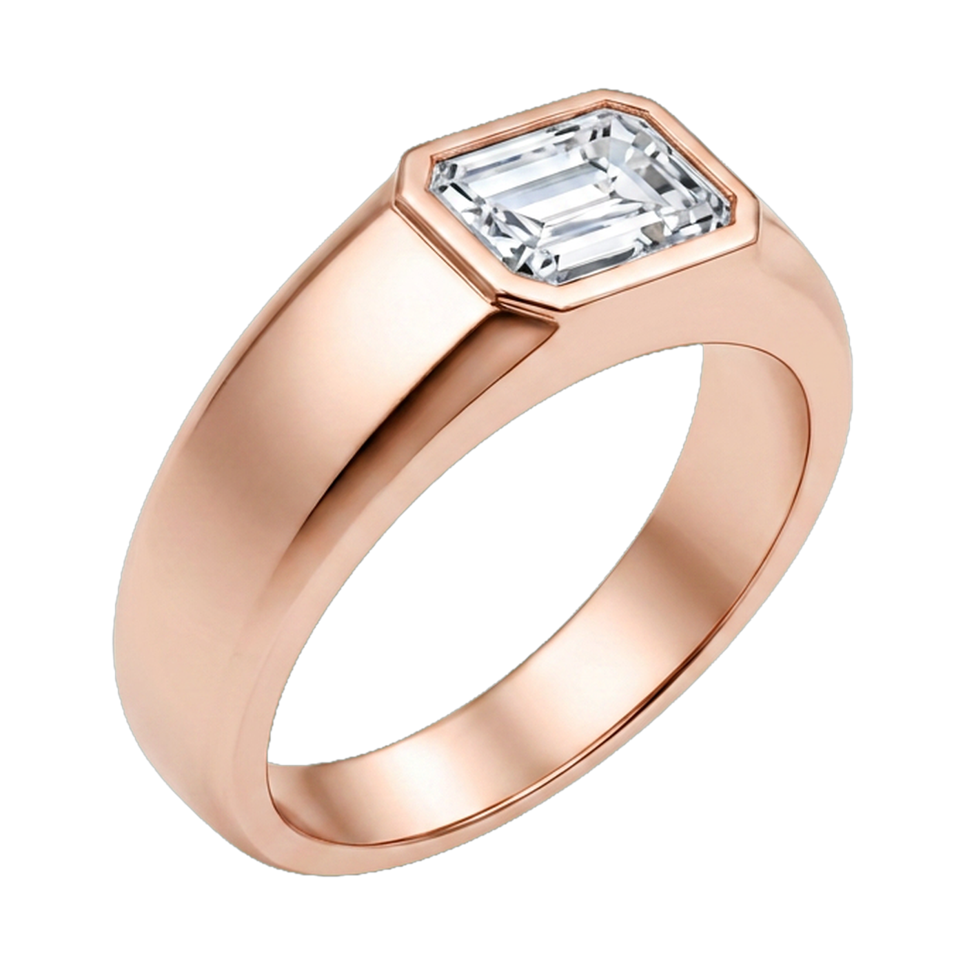 Emerald-Cut Men's Ring