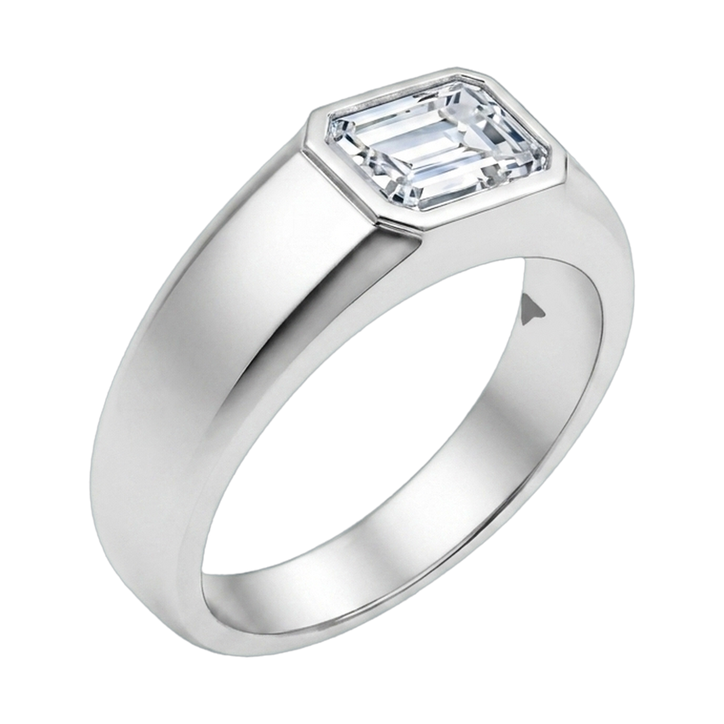 Emerald-Cut Men's Ring