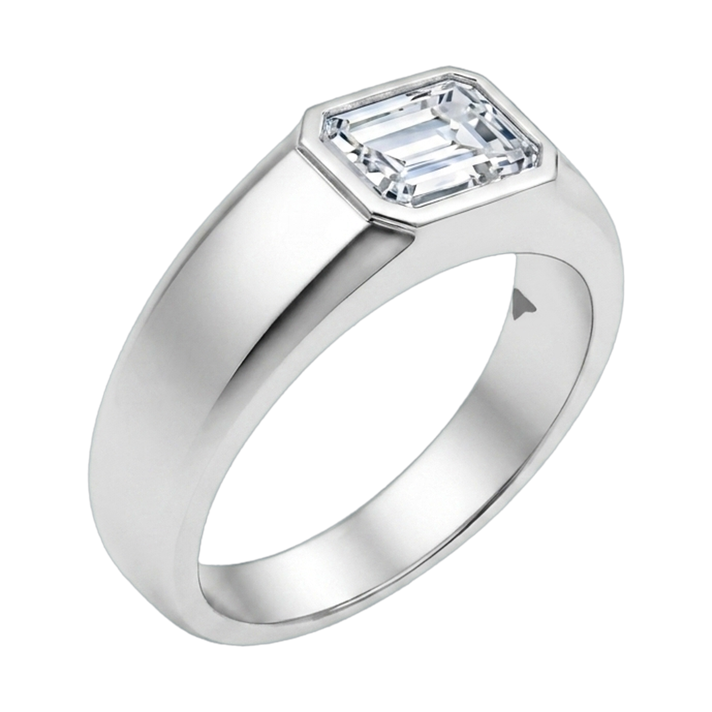 Emerald-Cut Men's Ring
