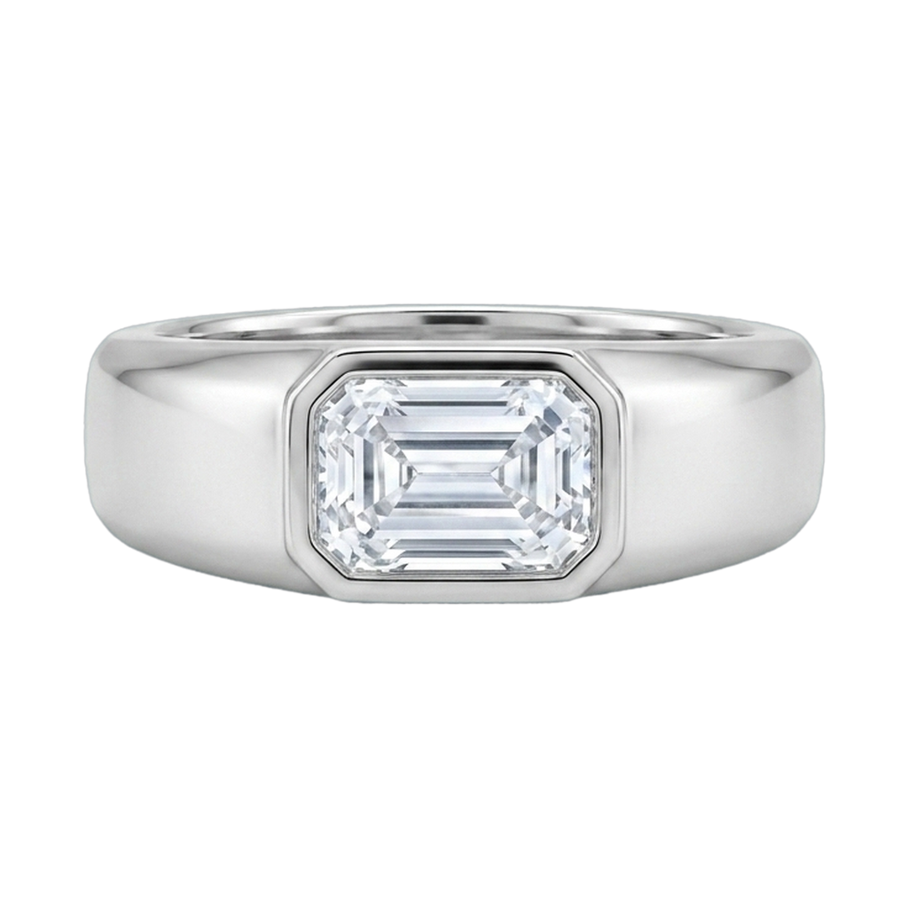 Emerald-Cut Men's Ring