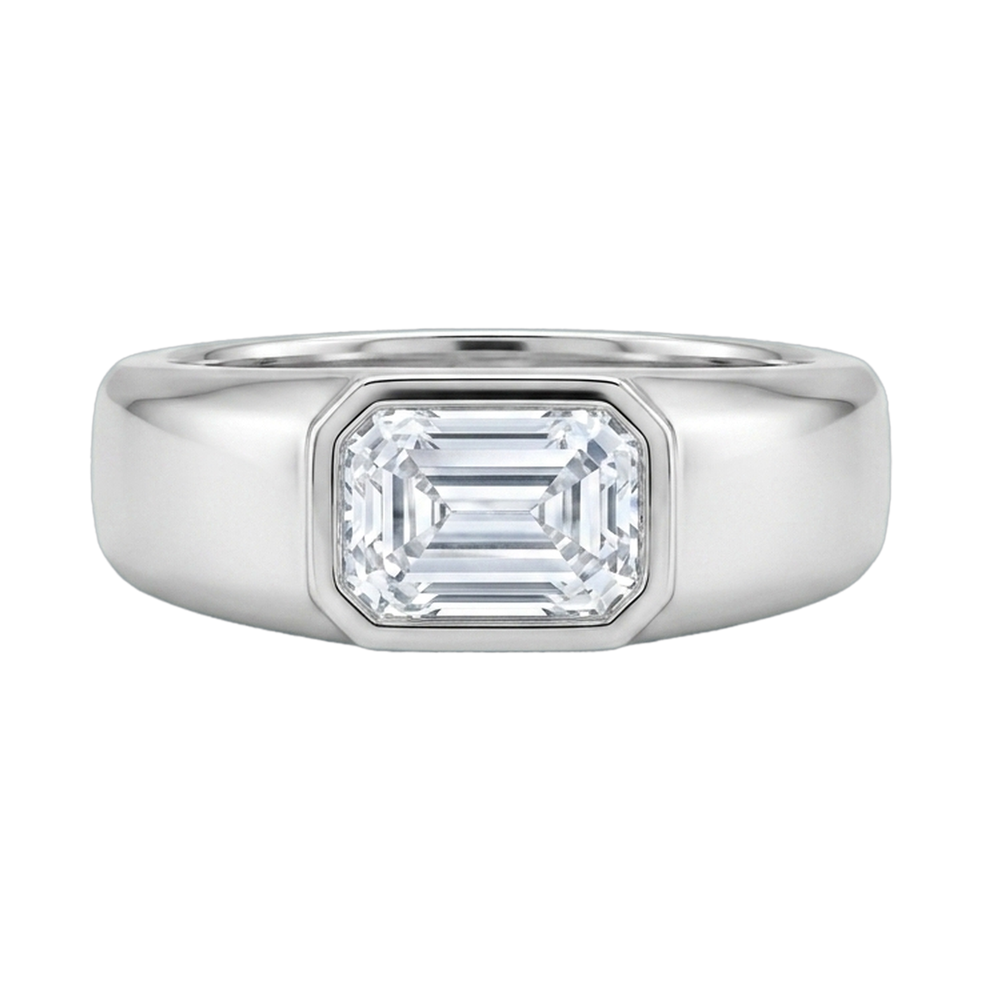 Emerald-Cut Men's Ring