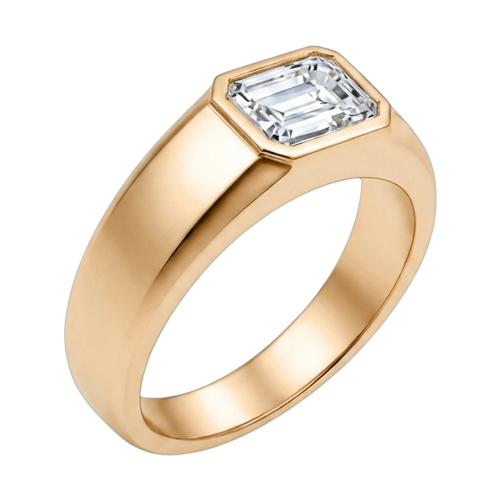 Emerald-Cut Men's Ring