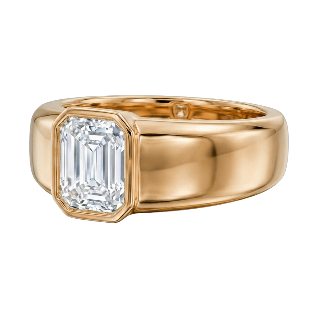 Emerald-Cut Men's Ring