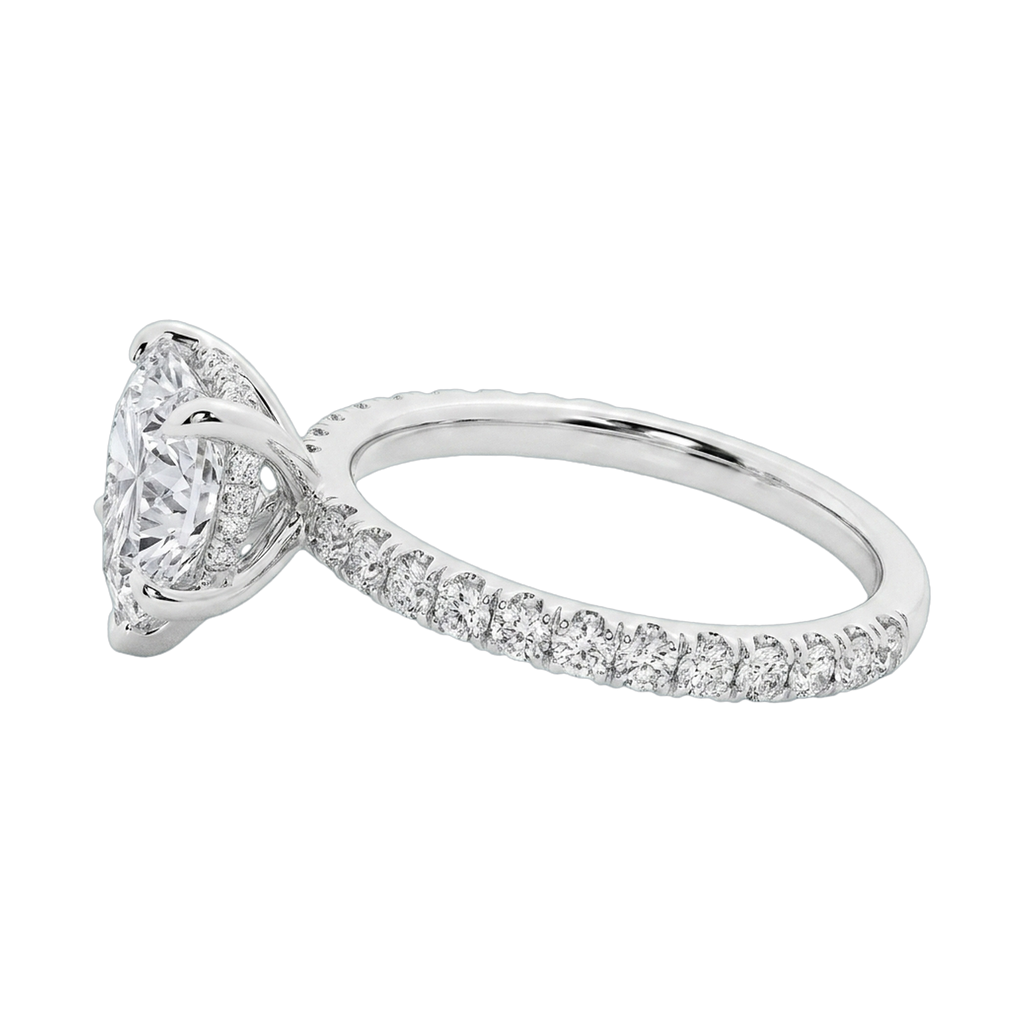 Heart Cut Solitaire Ring