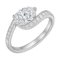 Marquise Twist-Shank Lab-Grown Diamond Ring