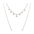 Seven-Stone Pear & Round Lab-Grown Diamond Necklace