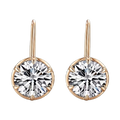 Six-Prong Lab-Grown Diamond Drop Earrings