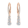 Stilla Lab-Grown Diamond Pavé Hoop Earrings, Rhodium Plated