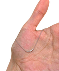 Tensora Stellar Arc Five-Stone Lab-Grown Diamond Necklace in white gold, view 1